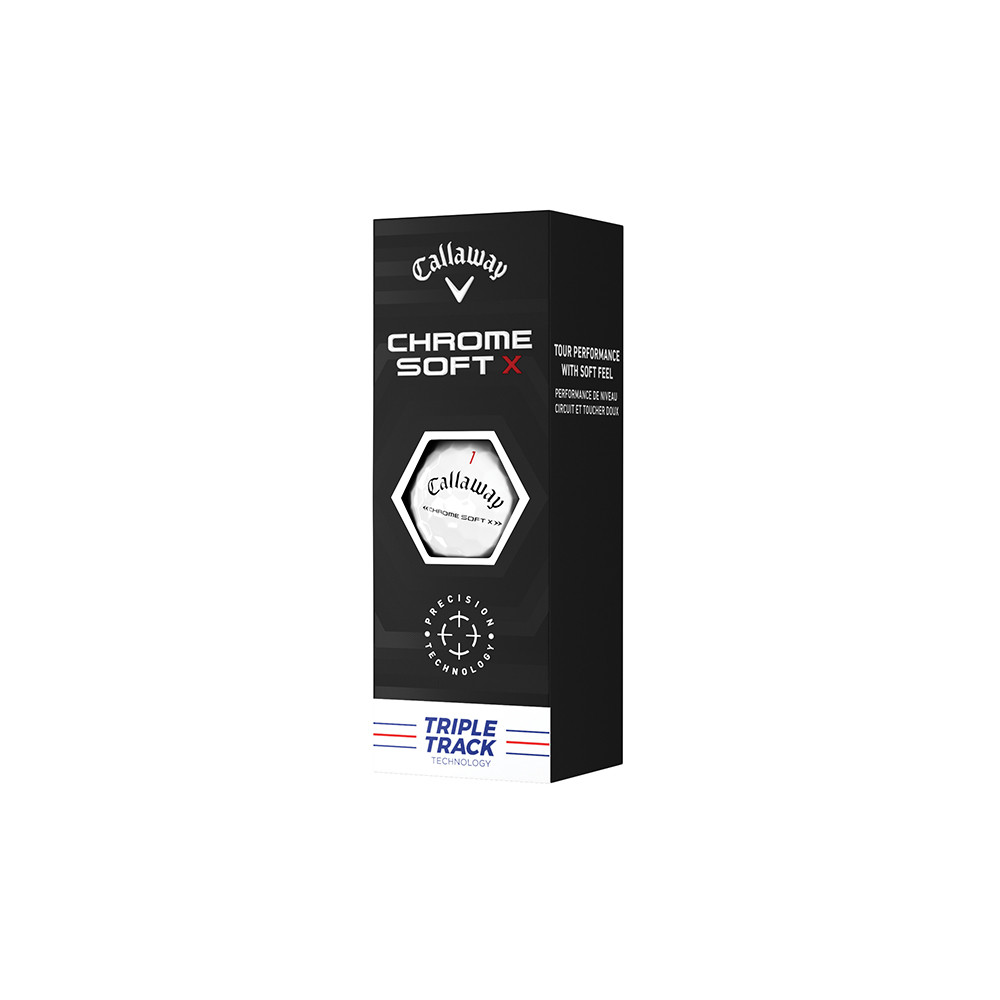 Callaway Chrome Soft X Triple Track White Golf Balls - Prior